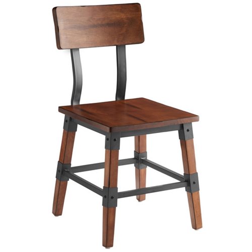 Rustic Style Dining Chair Antique Walnut | Stalwart DA-GSW0236