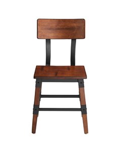 Rustic Style Dining Chair Antique Walnut | Stalwart DA-GSW0236 2