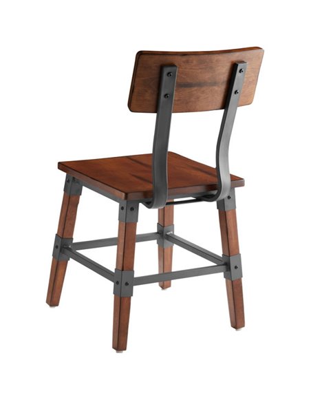 Rustic Style Dining Chair Antique Walnut | Stalwart DA-GSW0236