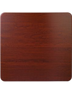 Seamless Square Table Top Mahogany Wood 24x24" | Stalwart DA-TT2424MAHOGANYWOOD