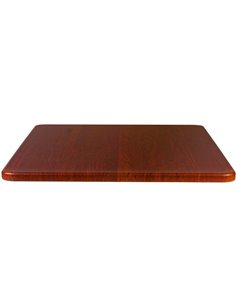 Seamless Square Table Top Mahogany Wood 24x24" | Stalwart DA-TT2424MAHOGANYWOOD 2