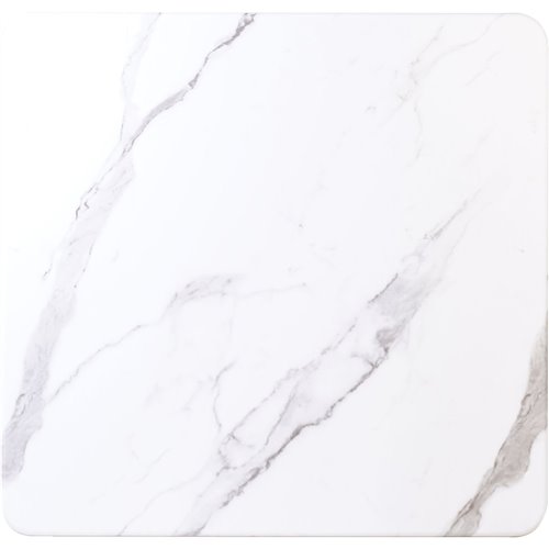 Seamless Square Table Top White Marble  24x24" | Stalwart DA-TT2424WHITEMARBLE