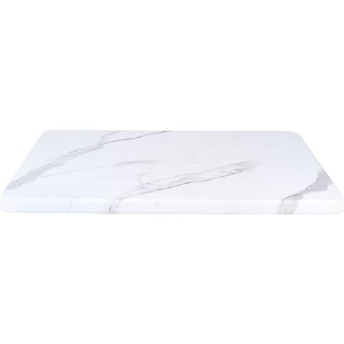 Seamless Square Table Top White Marble  24x24" | Stalwart DA-TT2424WHITEMARBLE