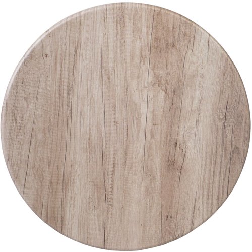 Seamless Round Table Top Grey Wood 30" | Stalwart DA-TT30RGREYWOOD