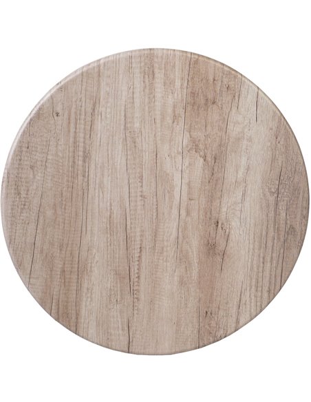 Seamless Round Table Top Grey Wood 30" | Stalwart DA-TT30RGREYWOOD