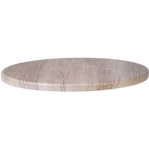 Seamless Round Table Top Grey Wood 30" | Stalwart DA-TT30RGREYWOOD