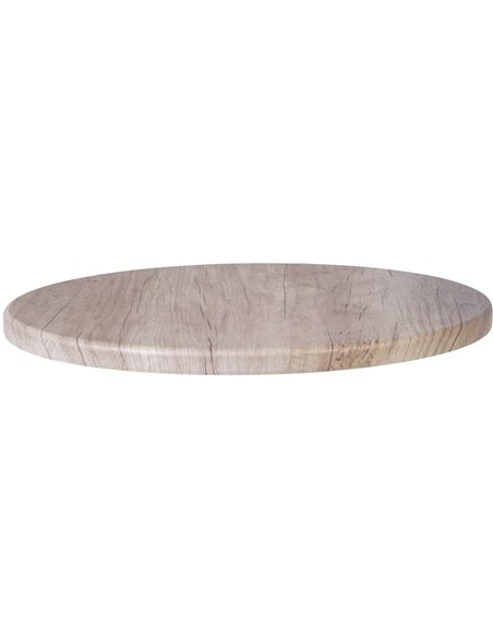 Seamless Round Table Top Grey Wood 30" | Stalwart DA-TT30RGREYWOOD