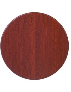 Seamless Round Table Top Mahogany Wood 30" | Stalwart DA-TT30RMAHOGANYWOOD