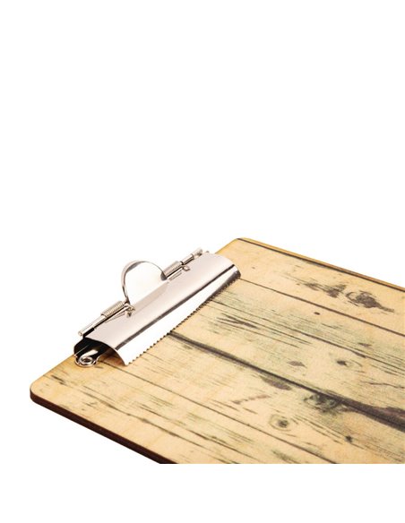 Wood Effect A4 Menu Presentation Clipboard