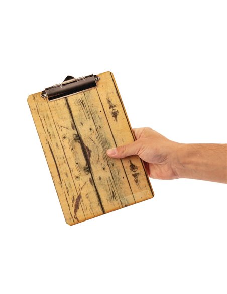Wood Effect A4 Menu Presentation Clipboard