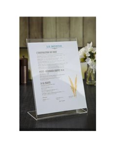 Slanted Acrylic Menu Holder A5 2