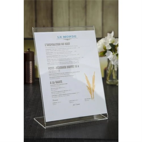 Slanted Acrylic Menu Holder A5