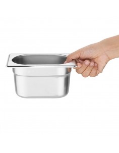 Vogue Gastronorm Pan Set with Lids 6 x 1/9 2