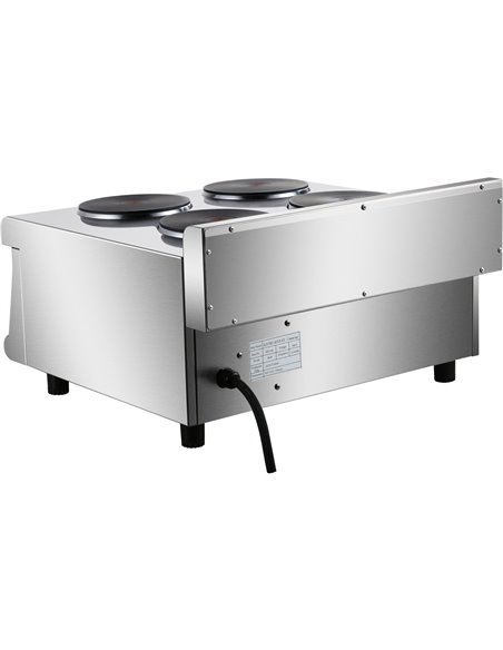 Commercial Electric boiling top 4 plates 8kW | Stalwart DA-HRQ605E