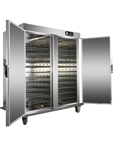 Professional Mobile Food Warming Cabinet Double Door with 22 x GN2/1 capacity 2.62kW | Stalwart DA-HW2221