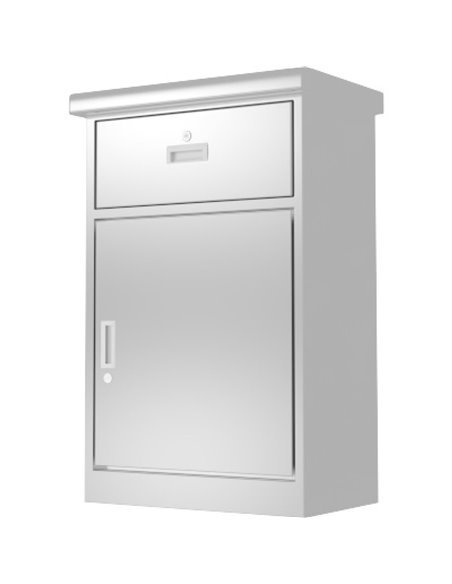 Commercial Stainless Steel Cabinet with 1 Door &amp 1 Drawer 400x400x750mm | Stalwart DA-MBSS201H751DC