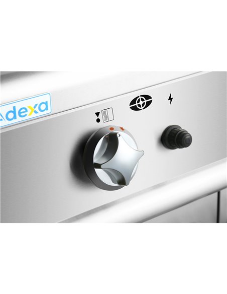 Professional Gas Griddle with Cabinet Base 9.2kW Smooth/Ribbed 700mm Depth | Stalwart DA-ADX706