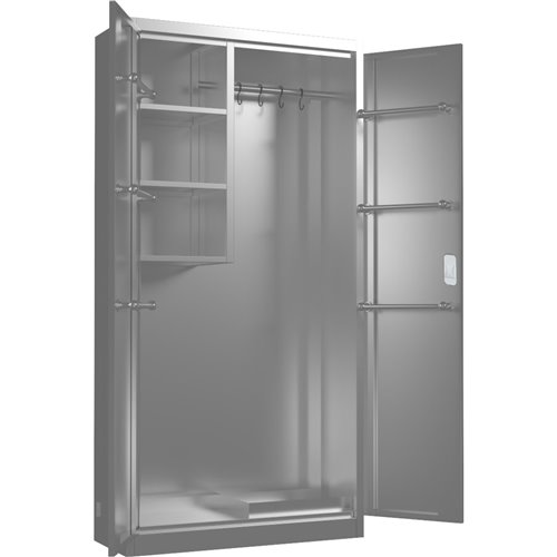 Commercial Stainless Steel Cleaing Cabinet 2 Doors 900x400x1800mm | Stalwart DA-MBSS201H1802DCC