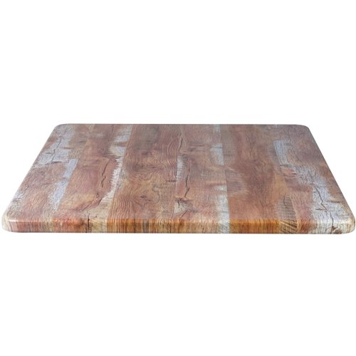 Seamless Square Table Top Barn Wood 24x24&quot | Stalwart DA-TT2424BARNWOOD