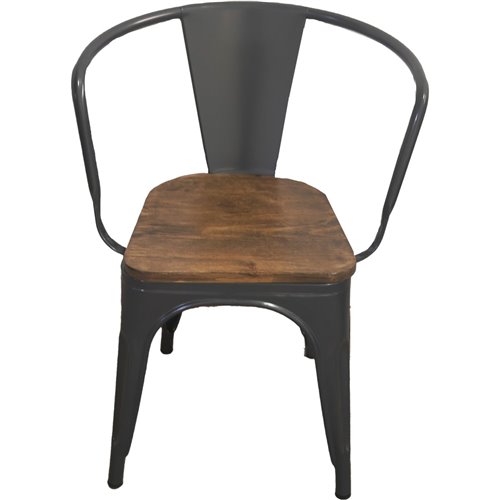 Bistro Dining Chair Dark Grey Indoors | Stalwart DA-WW170DG