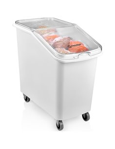 Mobile Ingredient Bin 80 litre Transparent lid | Stalwart DA-GIB02