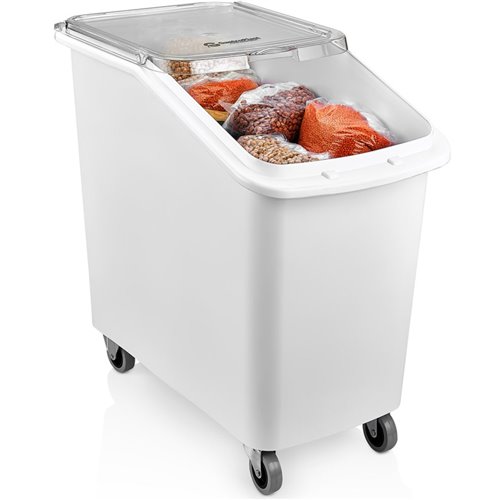 Mobile Ingredient Bin 80 litre Transparent lid | Stalwart DA-GIB02