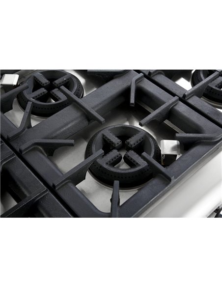 Professional Gas range 6 burners 45kW Electric Oven 5.8kW 700mm Depth | Stalwart DA-ADX776A