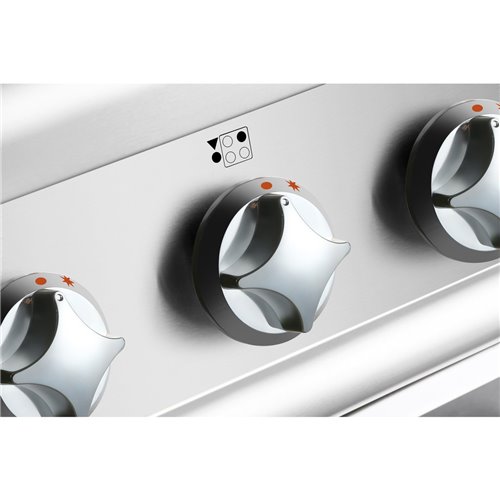 Professional Gas range 4 burners 30kW with Cabinet 700mm Depth | Stalwart DA-ADX705B