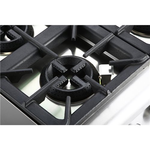 Professional Gas range 4 burners 30kW with Cabinet 700mm Depth | Stalwart DA-ADX705B