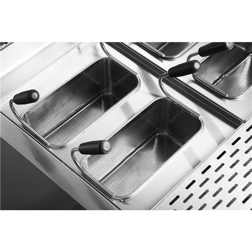 Professional Pasta cooker 30 Litres Gas 22kW Floor standing with Cabinet Base 700mm depth | Stalwart DA-HGN715