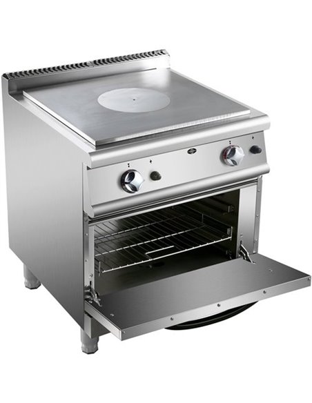 Gas Solid Top with Gas Oven 10kW+5.8kW 700mm Depth | Stalwart DA-HRQ711