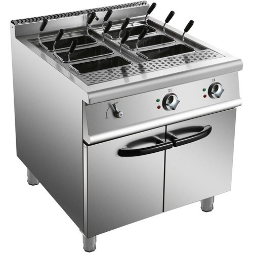 Professional Pasta cooker 40 Litres Electric 18kW Floor standing with Cabinet Base 900mm Depth | Stalwart DA-HEN915A