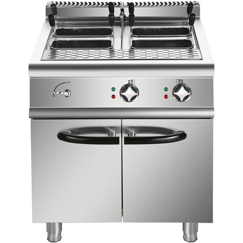 Professional Pasta cooker 30 Litres Electric 12kW Floor standing with Cabinet Base 700mm Depth | Stalwart DA-HEN715A