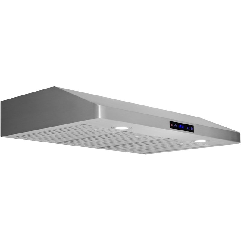 Commercial Extraction Canopy with Filter, Range Hood, Fan, Lights & 3