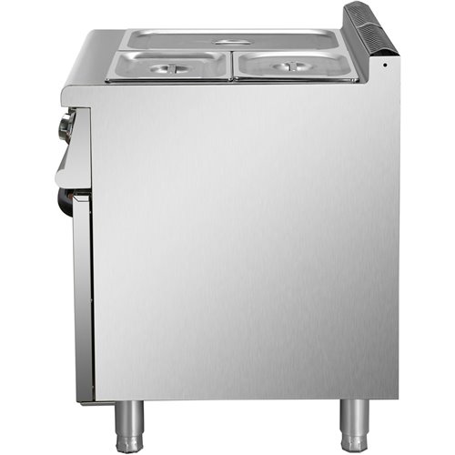 Commercial Electric Bain Marie with Cabinet 1xGN1/1 + 2xGN1/2 5kW 700mm Depth | Stalwart DA-HEB709A