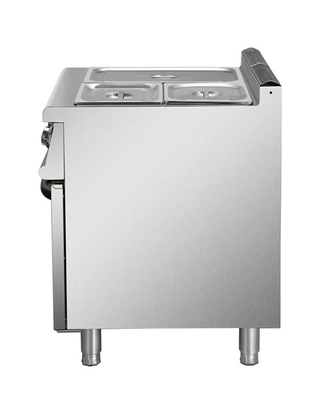 Commercial Electric Bain Marie with Cabinet 1xGN1/1 + 2xGN1/2 5kW 700mm Depth | Stalwart DA-HEB709A