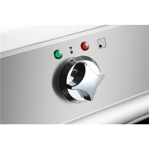 Commercial Electric Cooker 6 Square Burners with Electric Oven 24kW+4.8kW 900mm Depth | Stalwart DA-HSQ962B