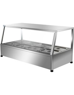 Display Bain Marie Counterop 10xGN1/2 150mm | Stalwart DA-HBM213