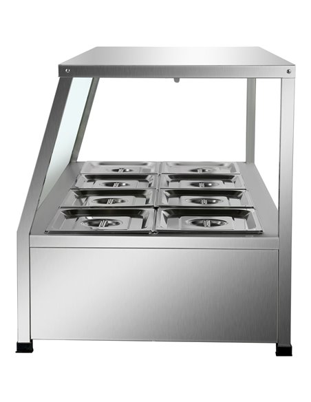 Display Bain Marie Counterop 10xGN1/2 150mm | Stalwart DA-HBM213
