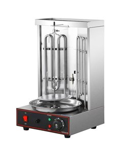 Commercial Gyros/Kebab grill Gas Bottom motor 6kW | Stalwart DA-GS2S 2