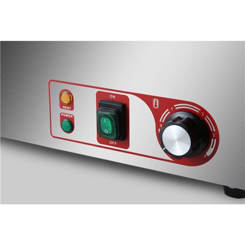 Commercial Bain Marie with Drain Tap 4xGN1/4 Including 4 containers | Stalwart DA-HB4V