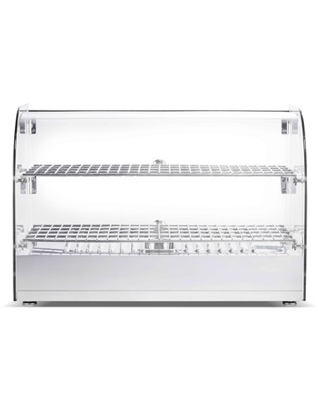 2 Tier Curved Front Heated Display Case 45 Litres Countertop | Stalwart DA-HW45R