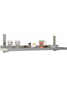 Wall shelf 1 level 800x400x350mm Stainless steel | Stalwart DA-VWS841 2