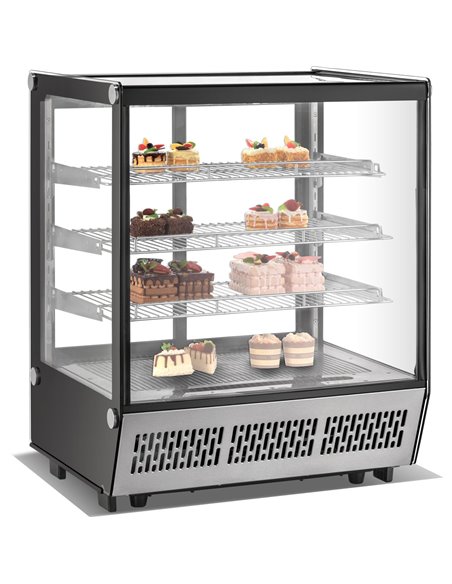 Display Merchandiser Fridge 145 litres 3 shelves Stainless Steel | Stalwart DA-CW145