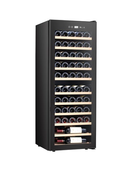 Commercial Single Door Wine Fridge 51 bottles 160L Black | Stalwart DA-YH51A