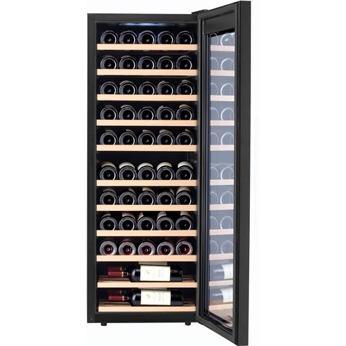Commercial Single Door Wine Fridge 51 bottles 160L Black | Stalwart DA-YH51A