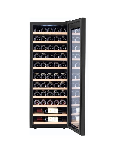 Commercial Single Door Wine Fridge 51 bottles 160L Black | Stalwart DA-YH51A
