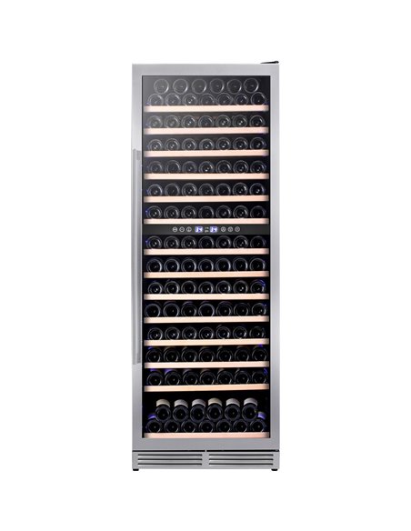Commercial Dual Zone Single Door Wine Fridge 192 bottles 490L Stainless Steel | Stalwart DA-YC490B