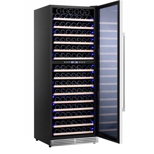 Commercial Dual Zone Single Door Wine Fridge 192 bottles 490L Stainless Steel | Stalwart DA-YC490B