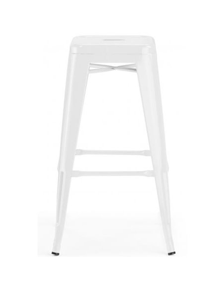 High Bar stool Steel White Indoors | Stalwart DA-WW165WHITE